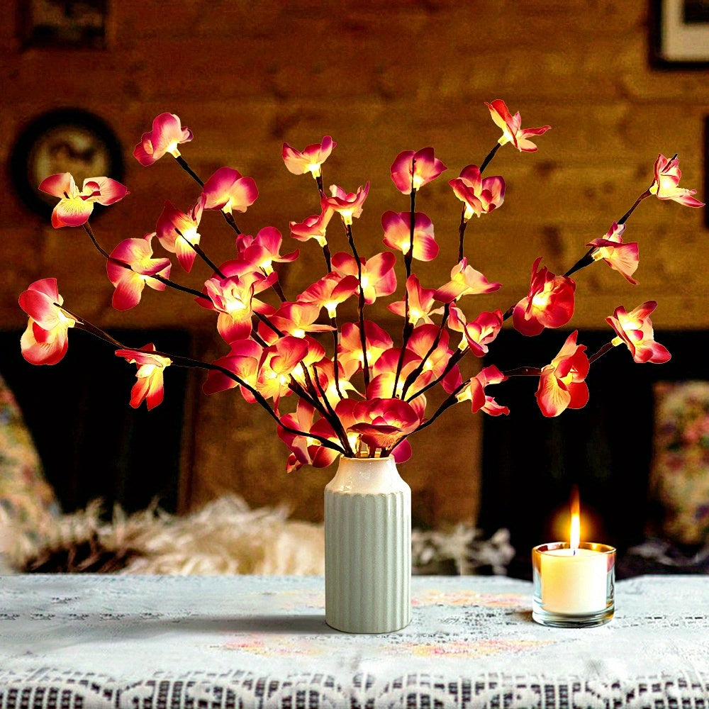 OrchidGlow - Phalaenopsisorkidé med 20 LED-lampor för inredning Carvallo