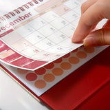 Skrivbordskalender med daglig planerare-layout Carvallo