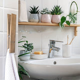 Trä Handduk Klipp Hållare – Vägghängd Lösning för Badrum eller Tvättstuga Carvallo