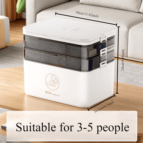 Stor reseask med piller – Fack med snäppfäste för dagliga mediciner och vitaminer MILA Sverige