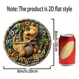 DinoTime - Lekfull Dinosaurie Väggklocka Carvallo