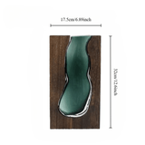 Elegant glasvas med träbas - Stilig dekoration för alla utrymmen Carvallo