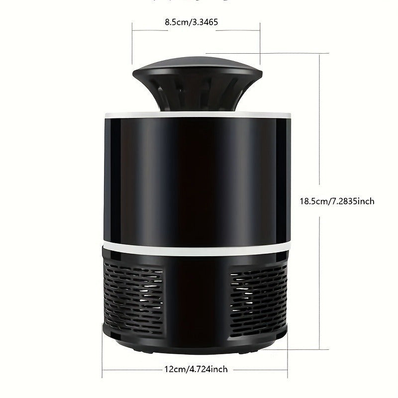 Carvallo LumoSilent | Tyst & Effektiv | Med USB-anslutning & Blåljus | För Inomhus & Täckta Utomhusområden Carvallo