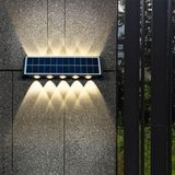 Carvallo Modern Solar-LED-Wall Light for Outdoor | Rectangular Design | IP56 Waterproof | Various Sizes & Light Intensities Carvallo