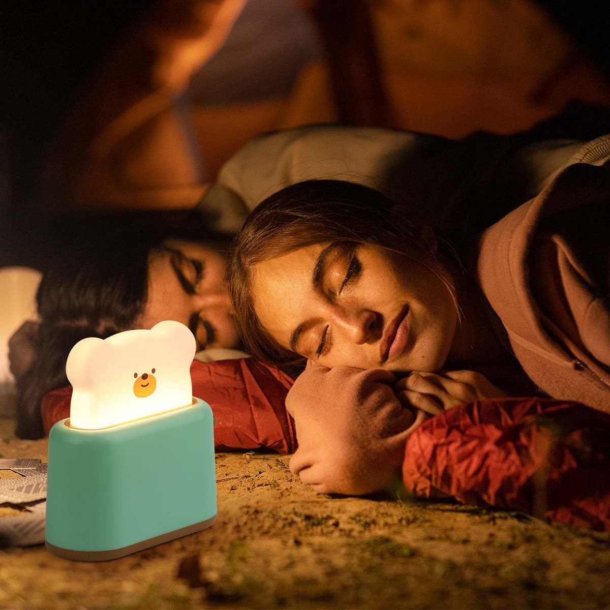 GlowSphere - Charmig Färgglad LED Nattlampa för Sängrumsinredning Carvallo