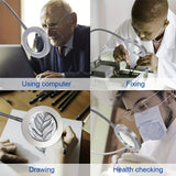 LED Förstoringsglaslampa med Klämma – Perfekt för Handsfree-arbete och Precision Carvallo