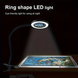 LED Förstoringsglaslampa med Klämma – Perfekt för Handsfree-arbete och Precision Carvallo