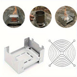 Carvallo FoldHeat | Fällbar & Ultralätt | Rostfritt stål | För utomhuslagning & trekking Carvallo