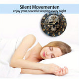 SkullTime - Stilla Aluminium Vägghängd Klocka med Dekorativt Skelettdesign (20 cm) Carvallo