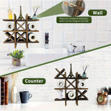 Rustik Trä Toalettpapperhållare – Inspirerad av Hantverksmässigt Träarbete Carvallo