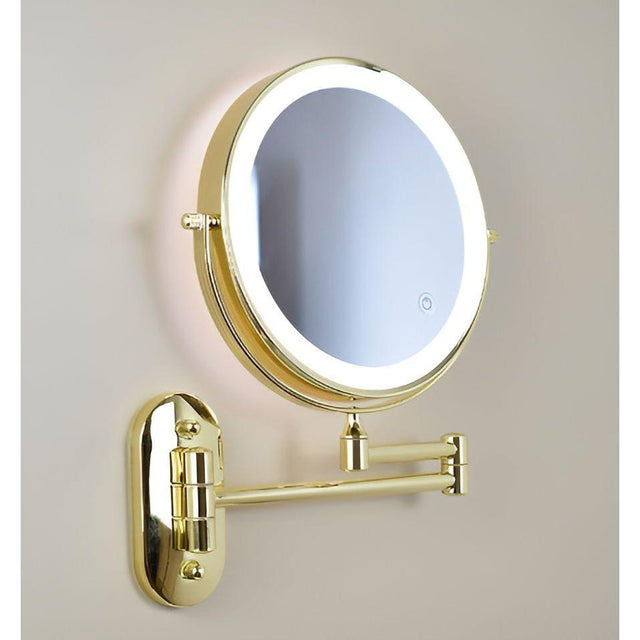 GlamGlow Mirror - Återuppladdningsbar, hopfällbar förstoring-LED-makeup-spegel Carvallo