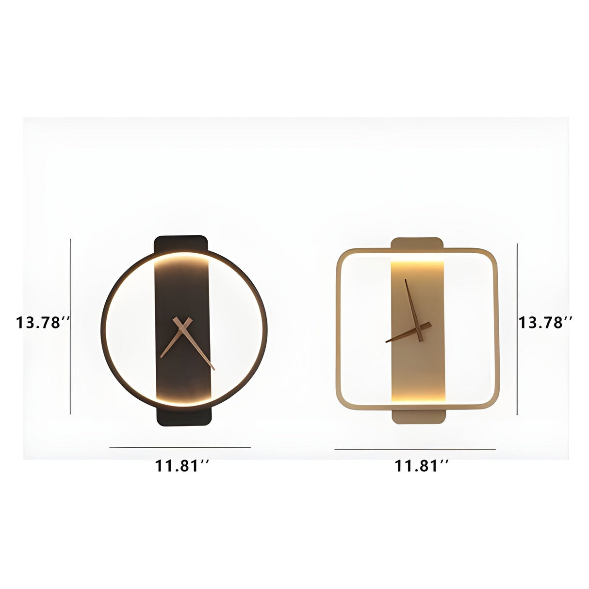 TimeLight - Modern justerbar LED-vägglampa i klockform Carvallo