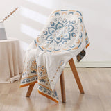 Blommig Tryck Jacquard Bomull Badhandduk 70x140cm Carvallo