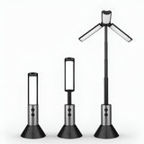 LED Campinglampa med USB – Fällbar & Uppladdningsbar | 270° Svängarm & Flera Ljusstyrkor Carvallo