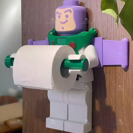 Carvallo - Karaktärsinspirerad Vägmonterad Toiletpappershållare med en finurlig touch Carvallo