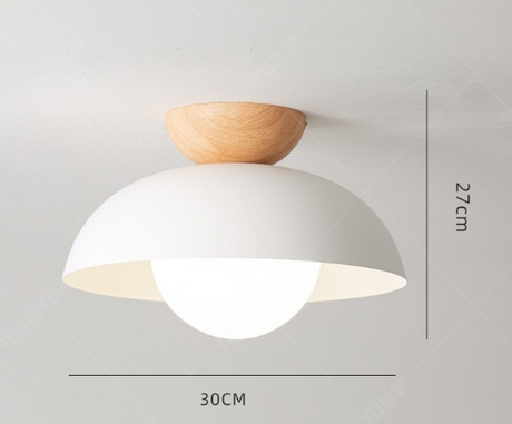 Taklampa Trä Modern Kuppel Fast Montage Carvallo