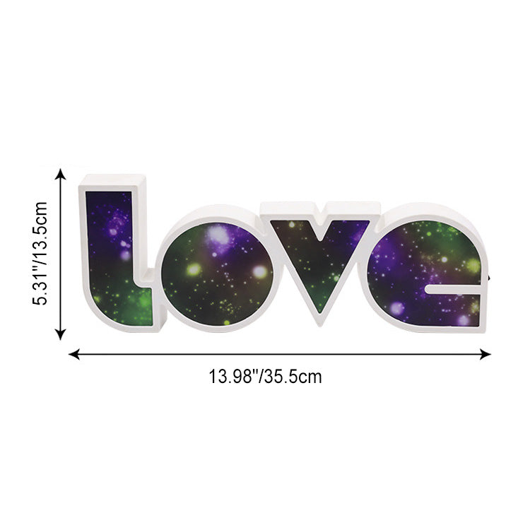 Modern Art Deco LOVE-lampa – Vattentätt LED-ljus MILA Sverige