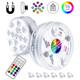 Underwater LED-lampa med fjärrkontroll – RGB flerfärgad poolbelysning för badrum och dammar Carvallo