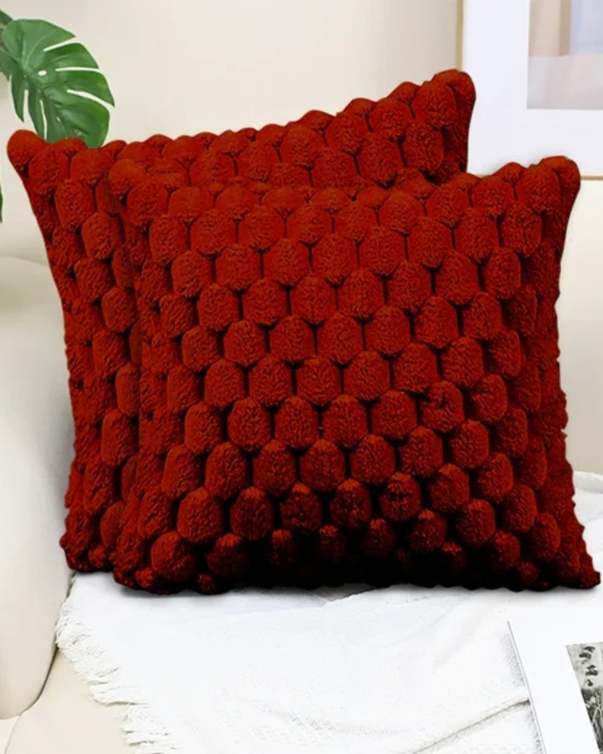 Carvallo – Lyxig Plysch Dekorativ Kudde med Lush Textur för Elegant Komfort Carvallo