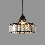 Svart kristallpendellampa | Snygg svart finish | Glittrande kristalldetaljer | Utstickande belysning | Brick by Brick Carvallo