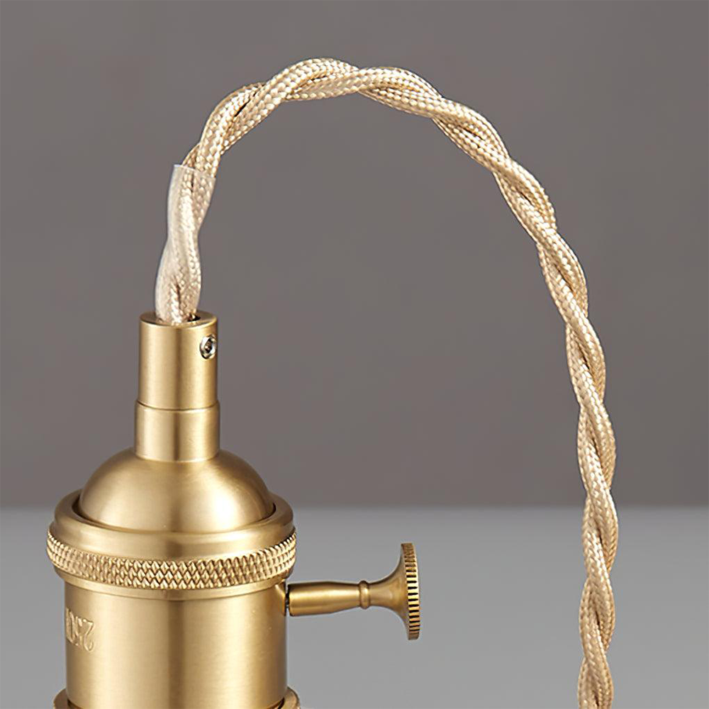 Pendellampa med ribbat glas-skärm Carvallo