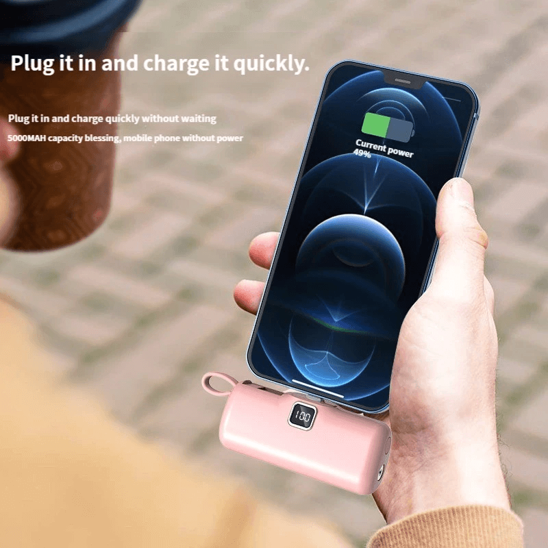 Bärbar Mini Powerbank 5000mAh-Personligt-BB-Hemnix