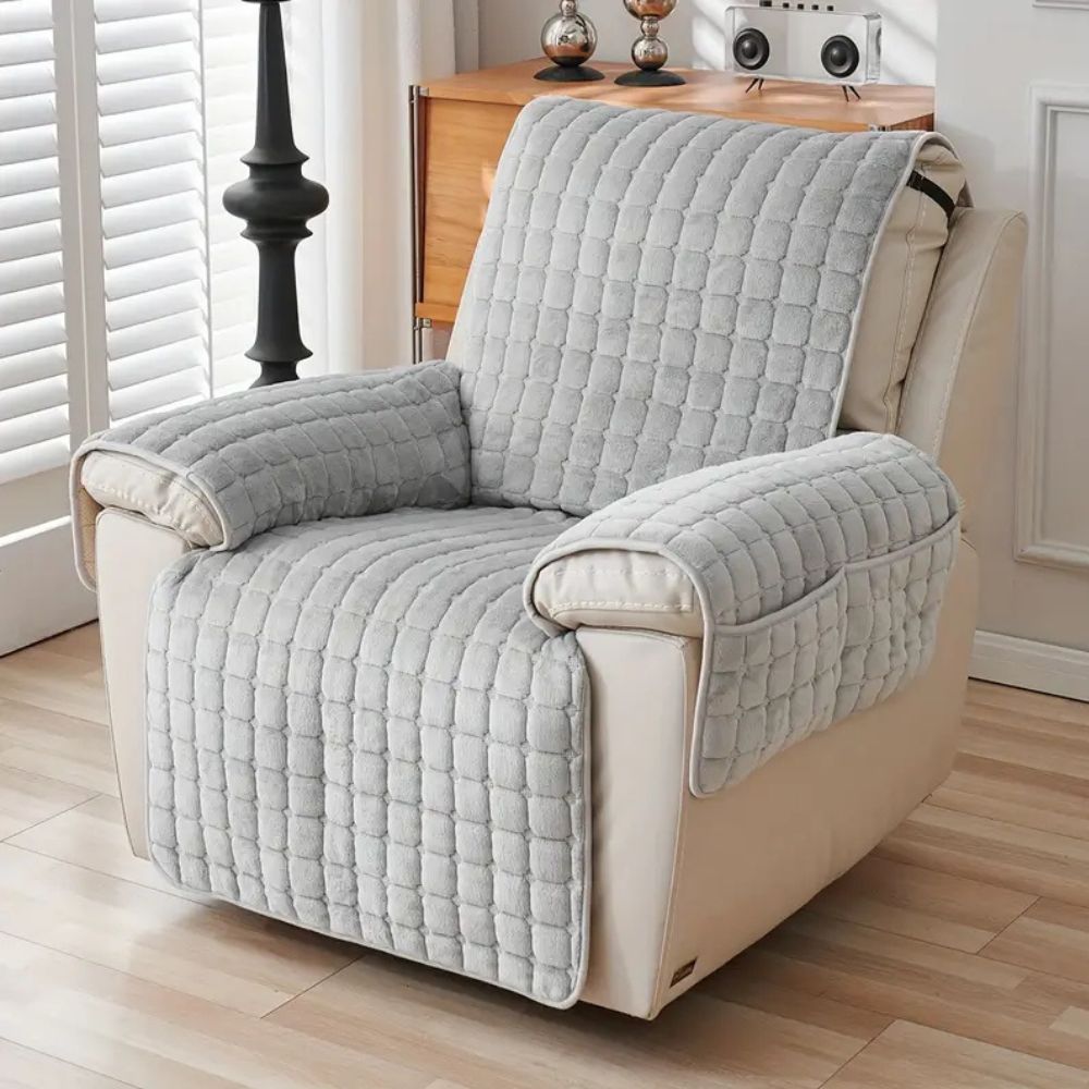 Snug Grid Recliner Cover Carvallo