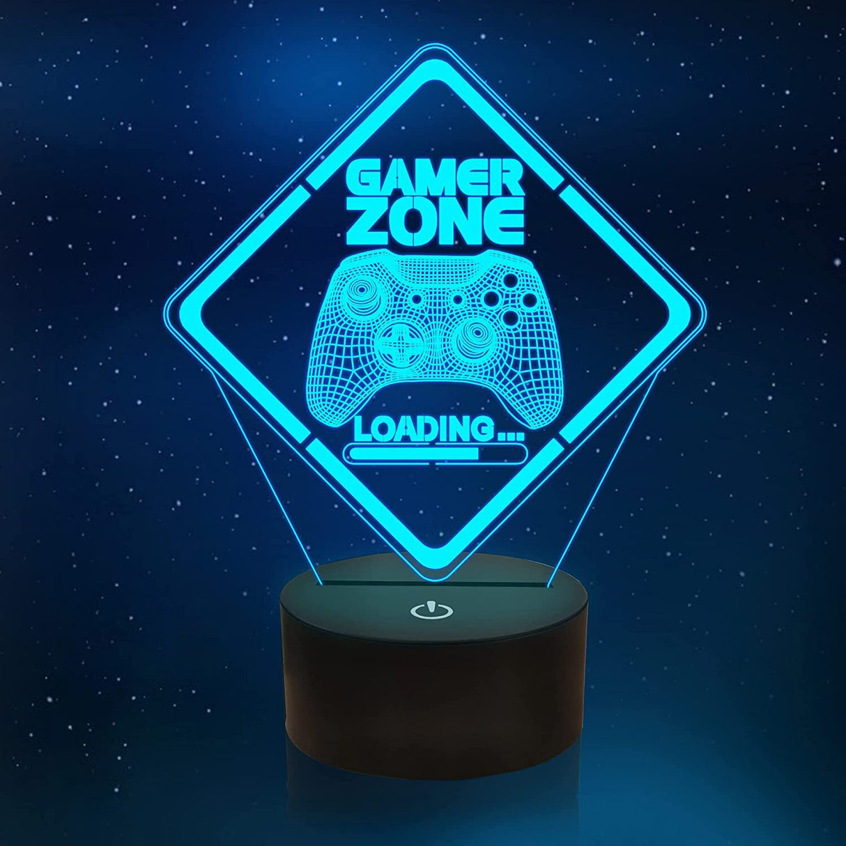 3D LED Lampa Gamer-Barn-BB-Gamer Zone "Loading"-Hemnix