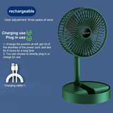 Hopfällbar Teleskopisk Fläkt-Personligt-BB-Hemnix