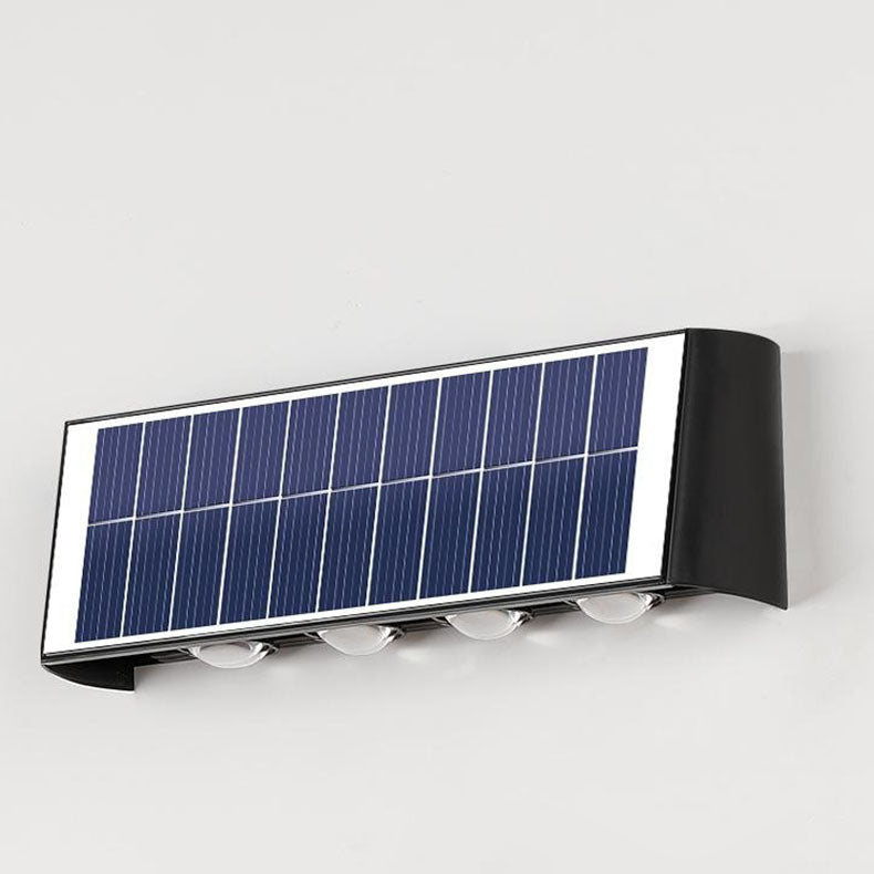 Carvallo Modern Solar-LED-Wall Light for Outdoor | Rectangular Design | IP56 Waterproof | Various Sizes & Light Intensities Carvallo