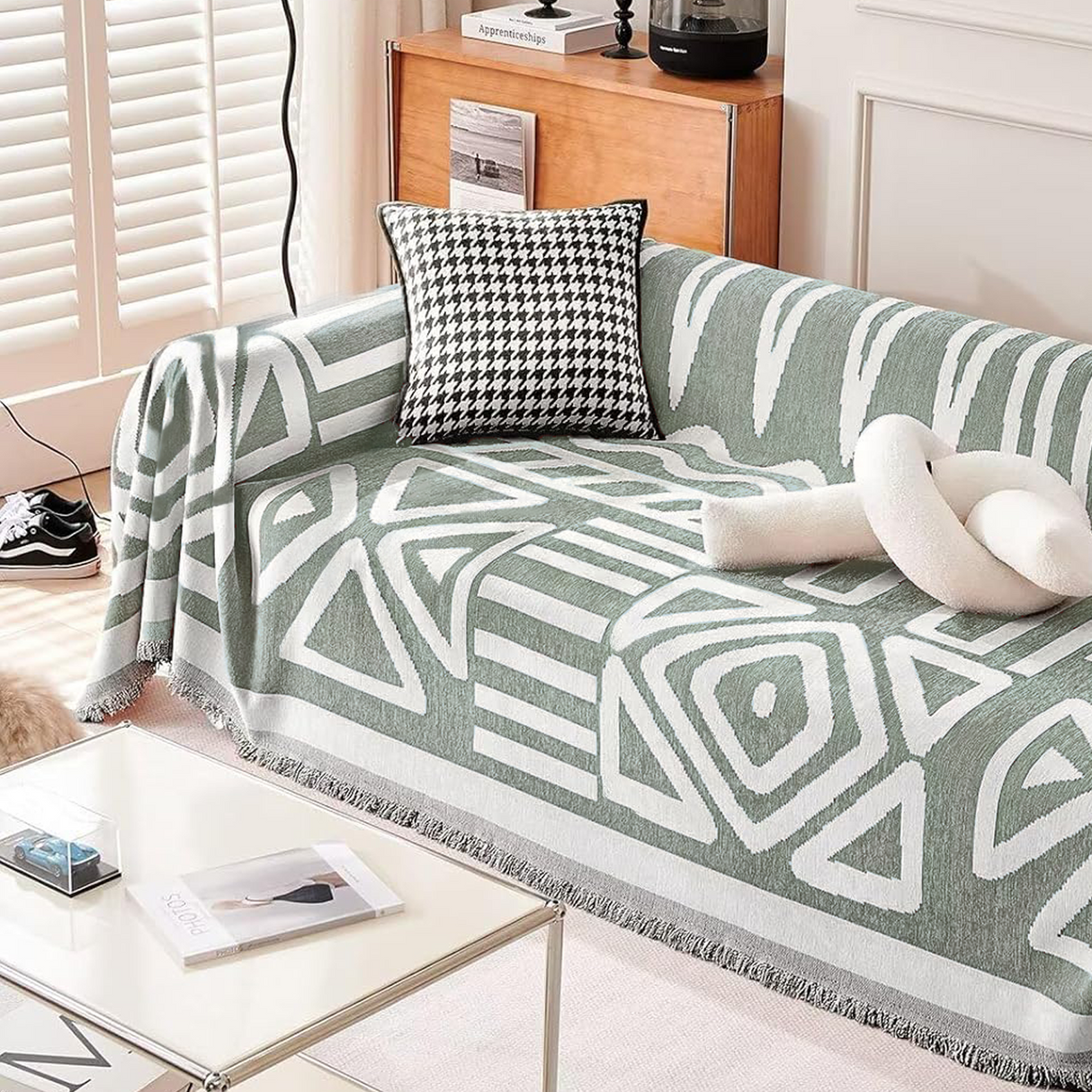 Geometrisk bohemisk stil sofföverdrag - Modern, stilfull och hållbart soffa skydd Carvallo