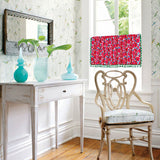 Blommig bomull linne nivå gardin Carvallo