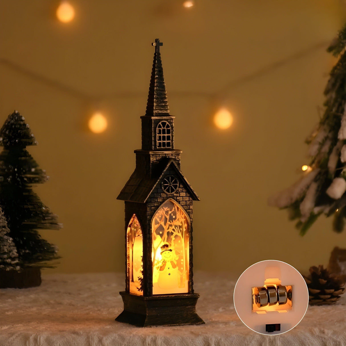 HolidayGlow Light - Modernt julornament LED-ljus Carvallo