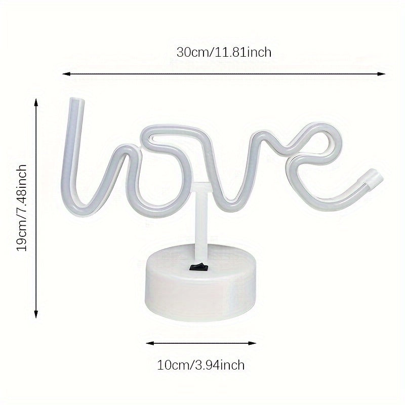 NeonLiefde - LED Neon Bordslampa för Sovrum och Festdekoration Carvallo