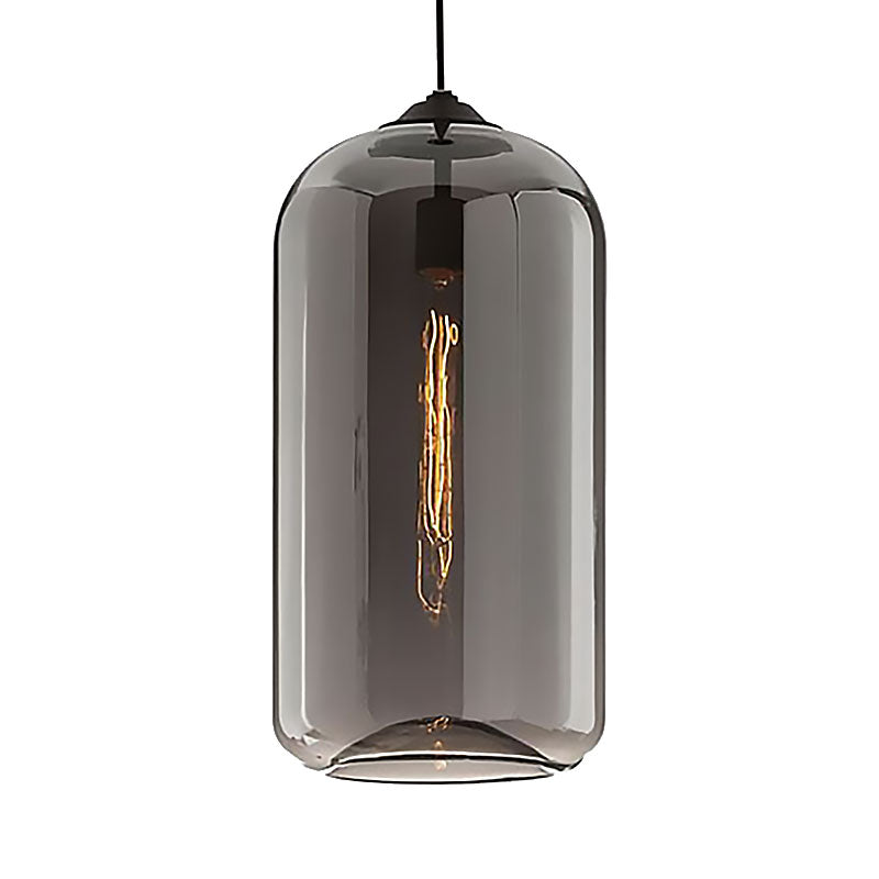 Brede Glas Hänglampa - Modern 1-Ljuskälla Svart Lampa Carvallo