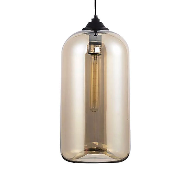 Brede Glas Hänglampa - Modern 1-Ljuskälla Svart Lampa Carvallo