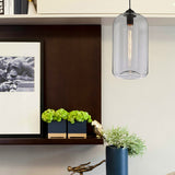 Brede Glas Hänglampa - Modern 1-Ljuskälla Svart Lampa Carvallo