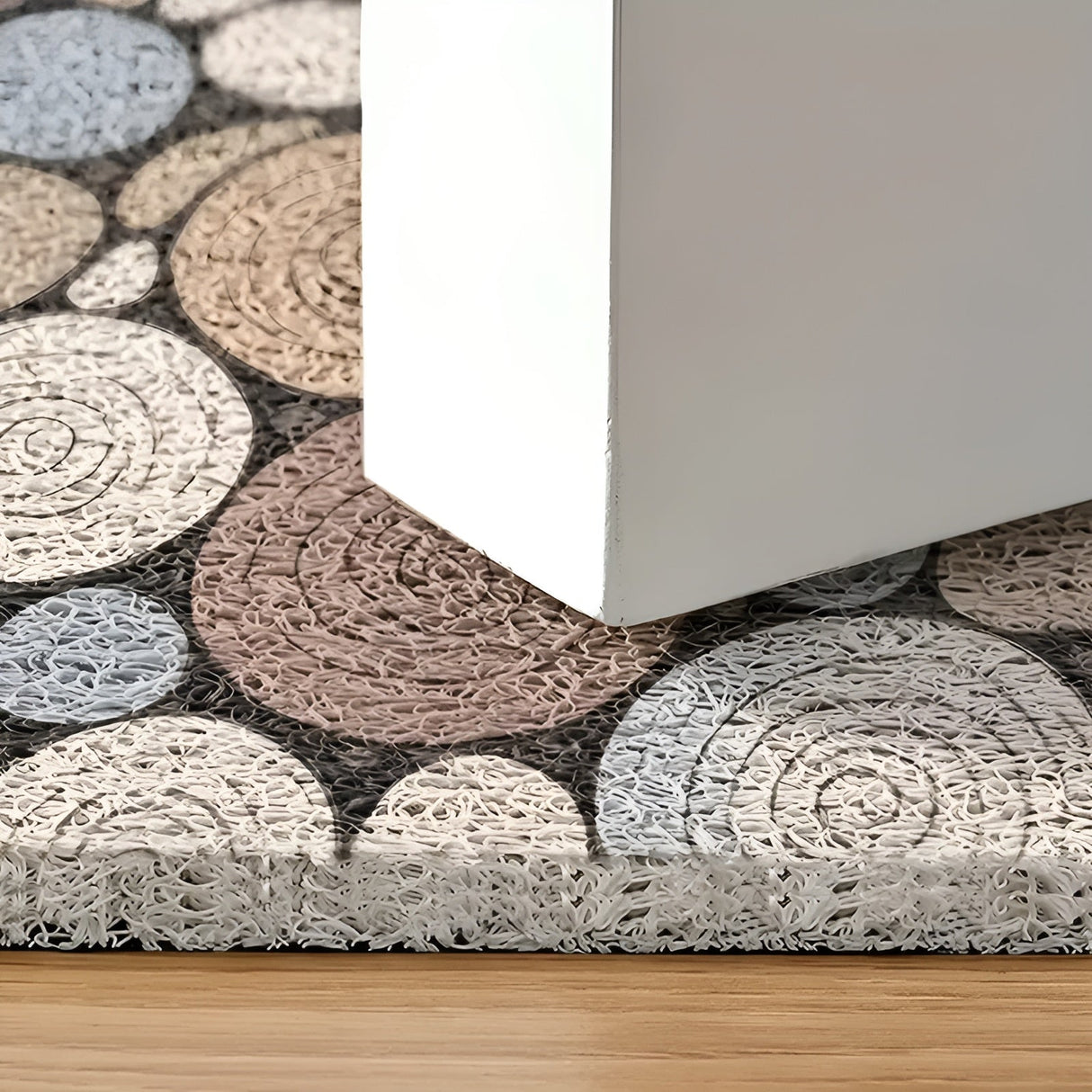 Dörrmatta med trä- och grusmönster – Halkfri & Lättskött | För inomhus- och utomhusbruk Carvallo