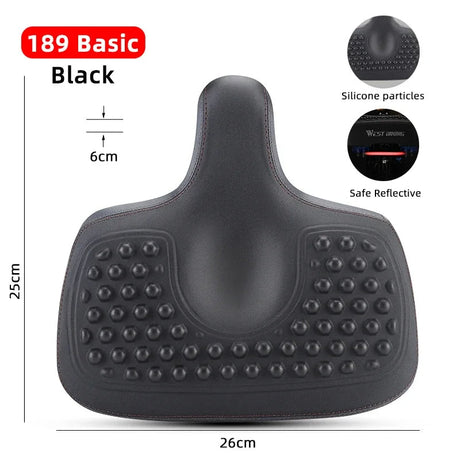 Bred ergonomisk cykelsadel för MTB E-cykel och stadscykel komfort Carvallo