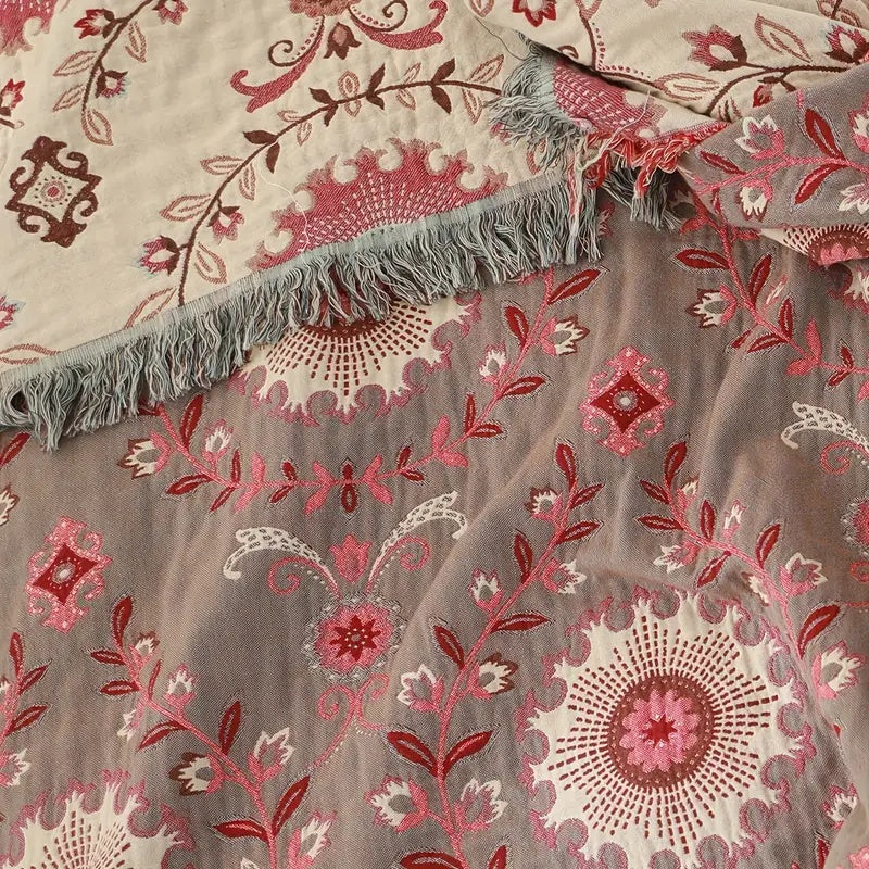 Retro Mandala Vändbar Filt Carvallo