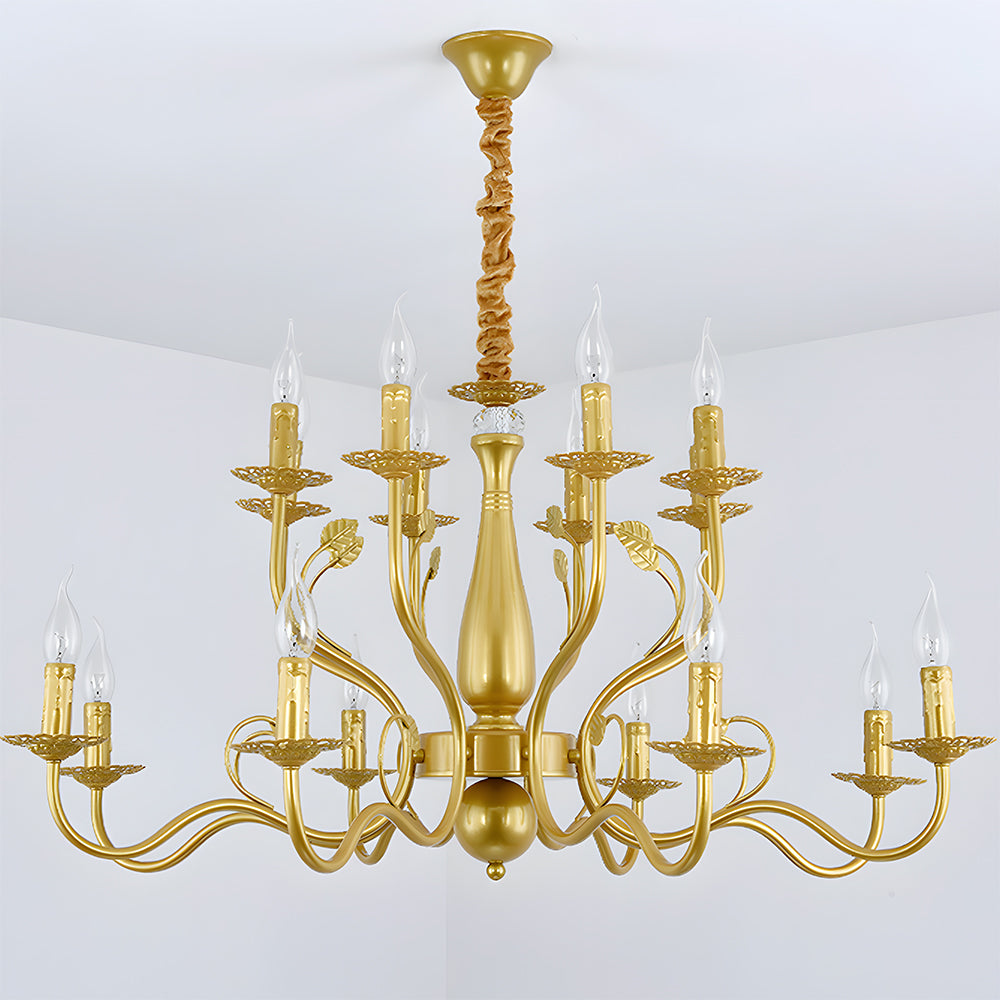 Flemish Style Farmhouse Chandelier | Rustic Iron | Vintage Pendant Fixture | 6/12/16 Lights | Brick by Brick Carvallo