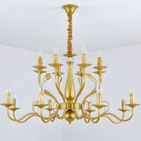 Flemish Style Farmhouse Chandelier | Rustic Iron | Vintage Pendant Fixture | 6/12/16 Lights | Brick by Brick Carvallo