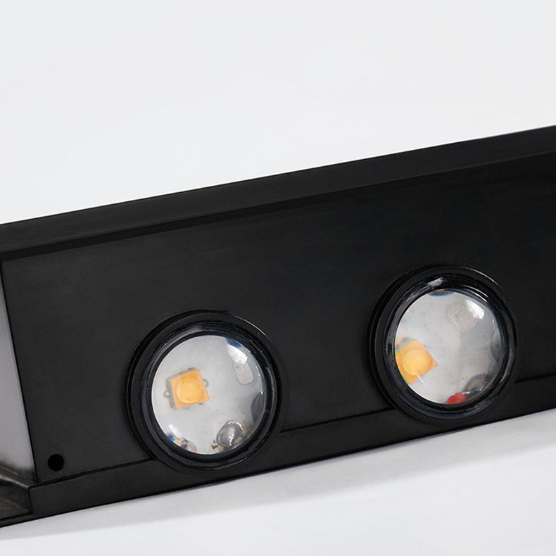 Carvallo Modern Solar-LED-Wall Light for Outdoor | Rectangular Design | IP56 Waterproof | Various Sizes & Light Intensities Carvallo