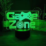3D LED Lampa Gamer-Barn-BB-Game Zone-Hemnix