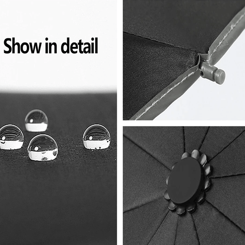 Hopfällbar Paraply med LED-ficklampa-Personligt-BB-Hemnix