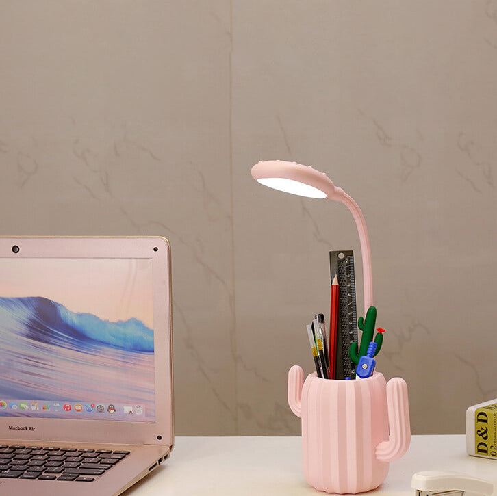 Vikbar Cactus LED-bordslampa - ögonvänlig ljus med kreativ design MILA Sverige