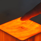 Carvallo Bordslampa Lumaviva NaturLite | Touch-dimring & Batteri | Trådlös & Uppladdningsbar | Trälook | För sovrum, skrivbord & vardagsrum Min Maison