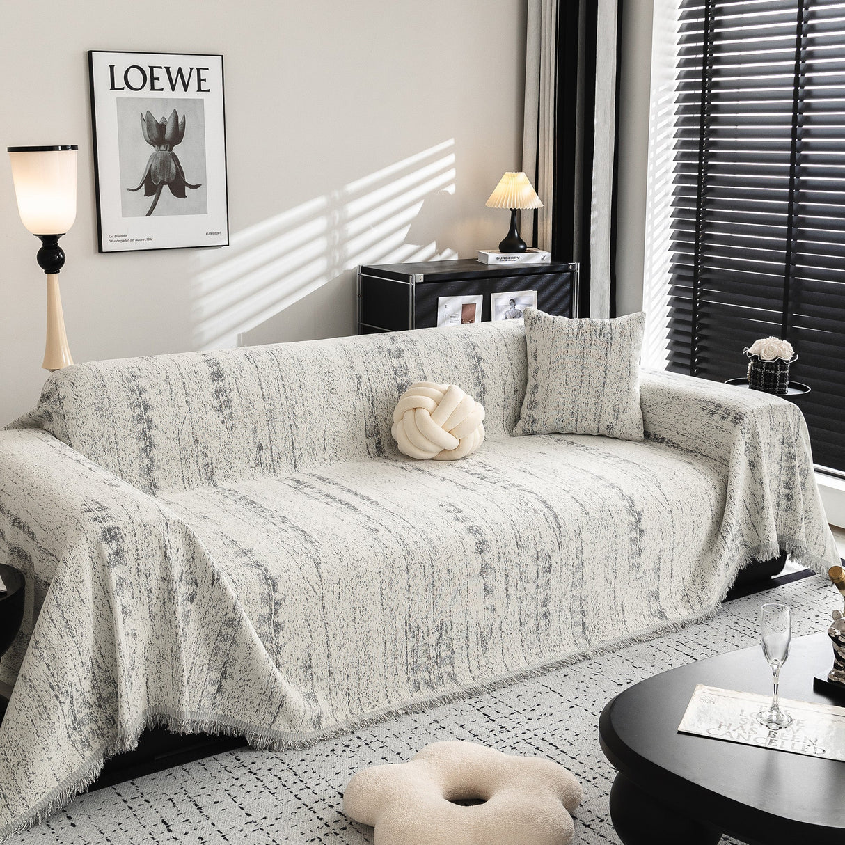 Samtida Canvas Sofföverdrag - Modernt, Stiligt & Hållbart Soffskydd Carvallo