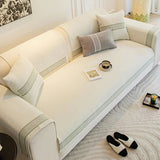 Chenille Jacquard Bred Kant Design Repellenta Sofföverdrag Carvallo