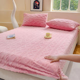 Premium Velvet Sherpa Sängset Carvallo